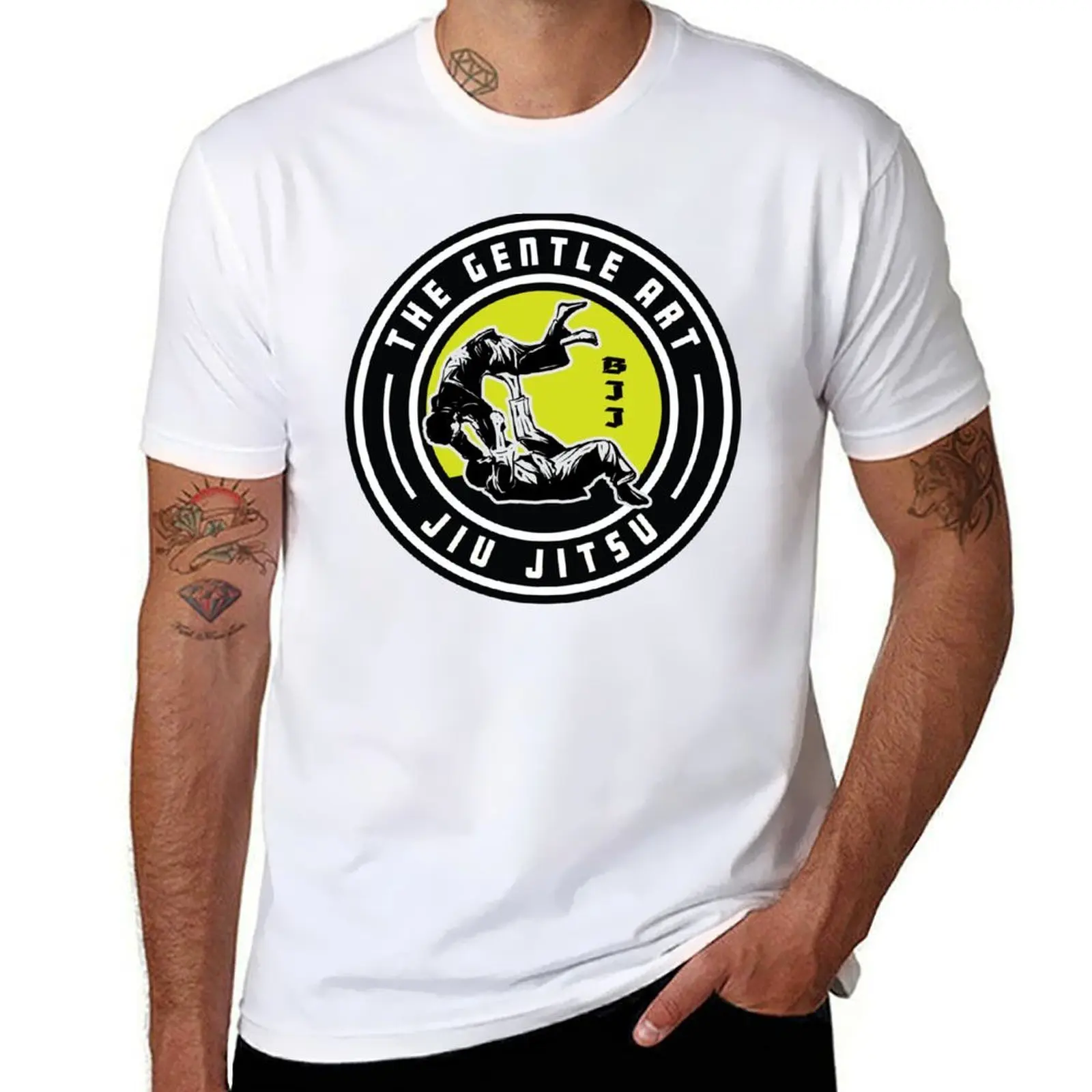 

The Gentle Art, Jiu Jitsu, BJJ T-Shirt t shirts for man cotton funny t shirt men 100% cotton luxury brand T-Shirt