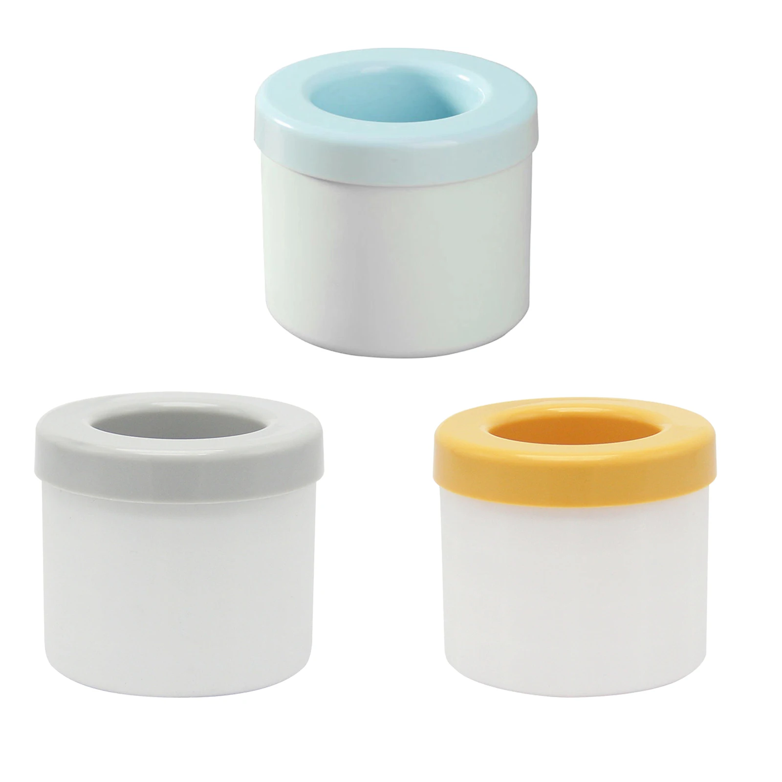 Silicone Ice Storage Box with Lid Cylinder Ice Cube Tray Mini Leakproof Reusable Party Barware Household Kitchen Tools