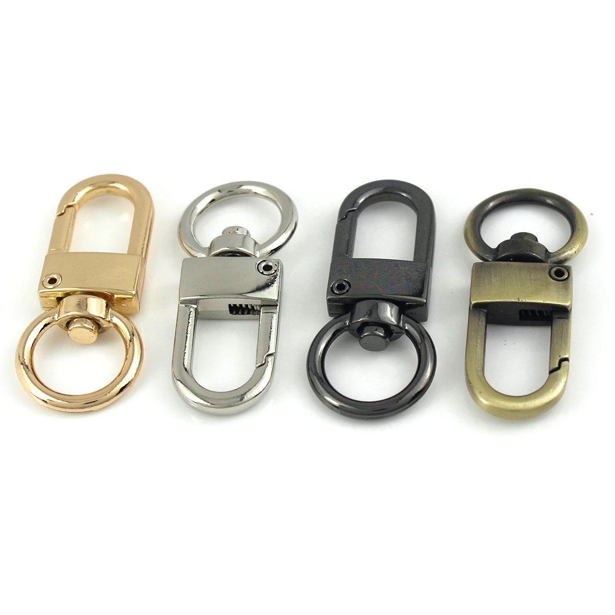 1pcs Metal Swivel Eye Snap Hook Trigger Lobster Clasps Clips for Leather Craft Bag Strap Belt Webbing Keychain Large Size