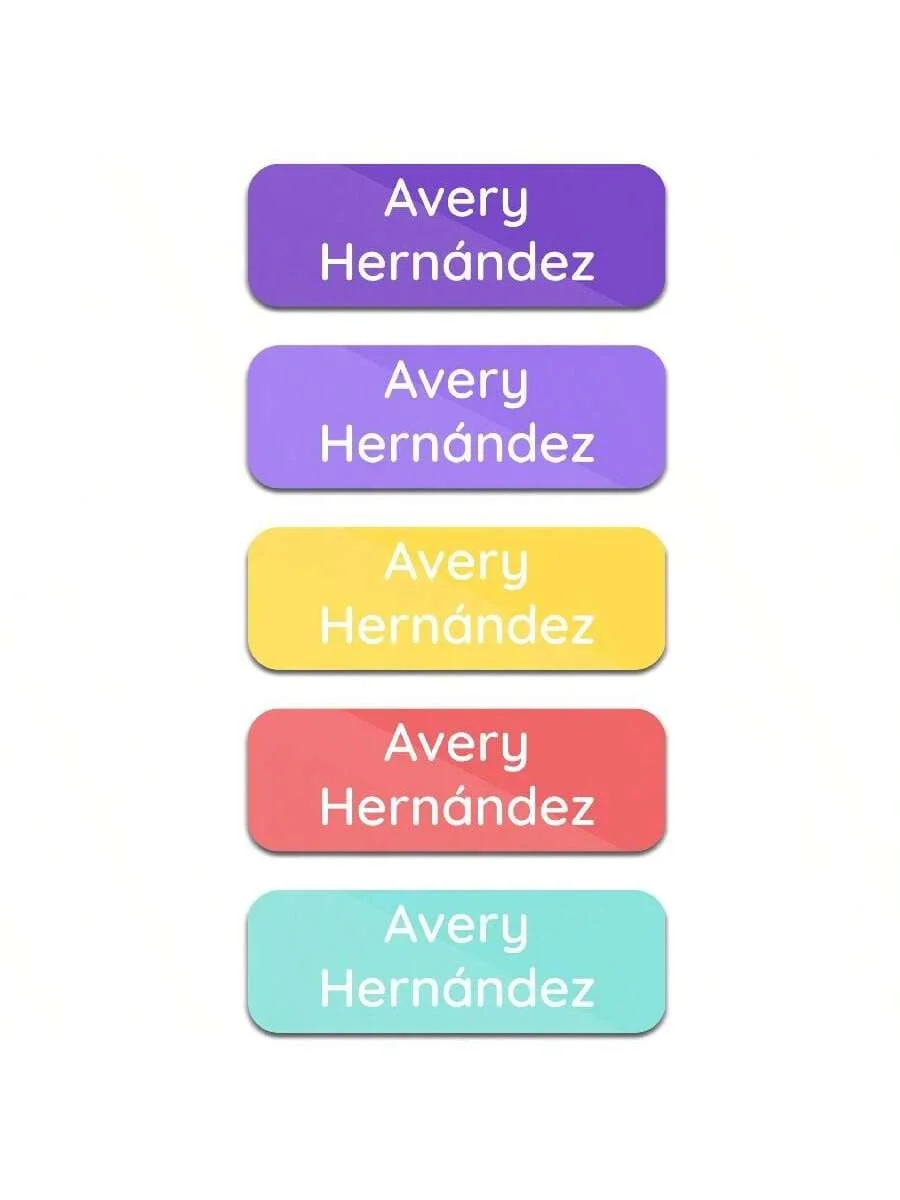 Custom Waterproof Kids' Daycare Labels (120 Pcs) - Personalized Tags for Clothes, Bottles, Backpacks & School Supplies