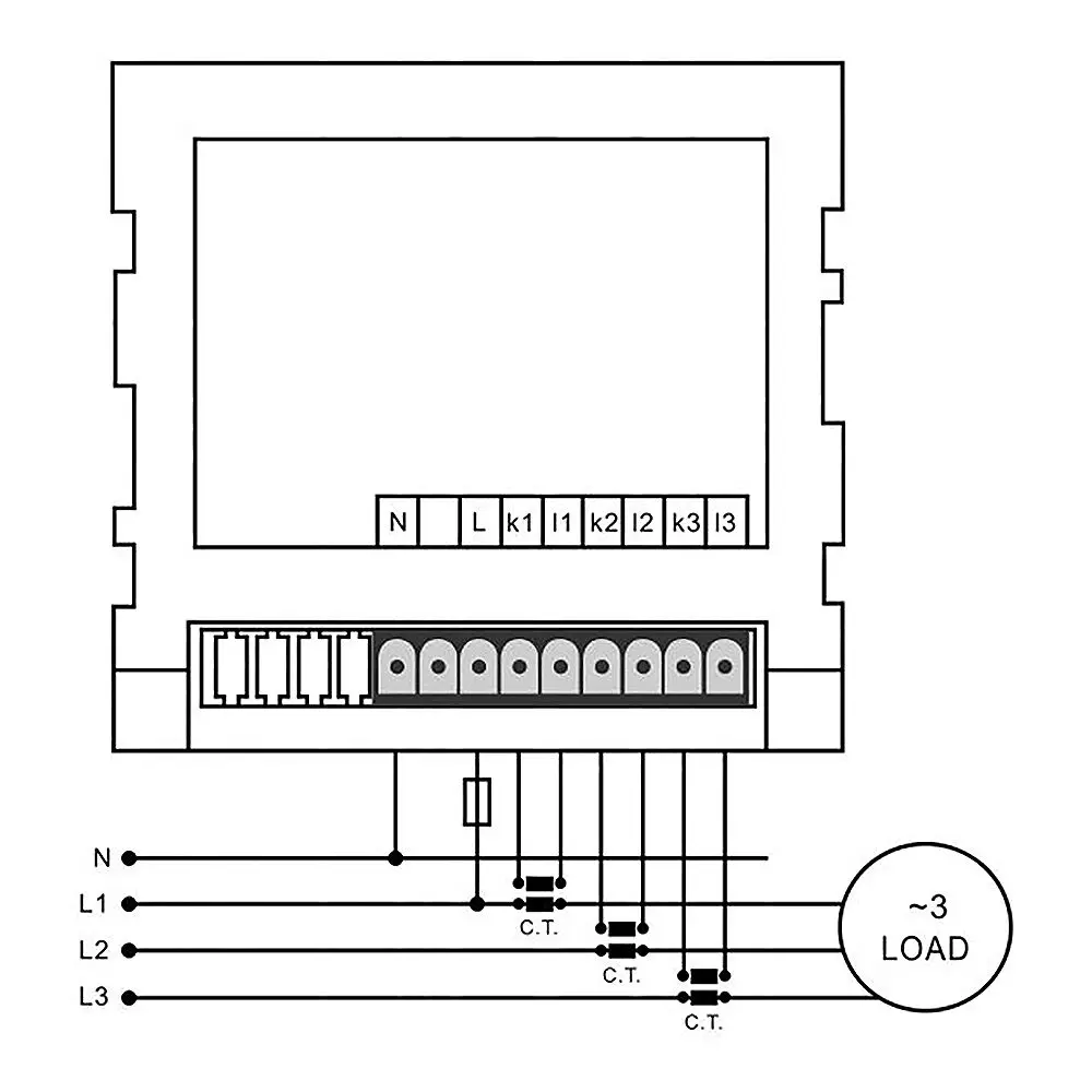 Samwha-amperímetro Digital trifásico Dsp SDM-A96T 3P y 4W, compacto Delgado, Panel LED