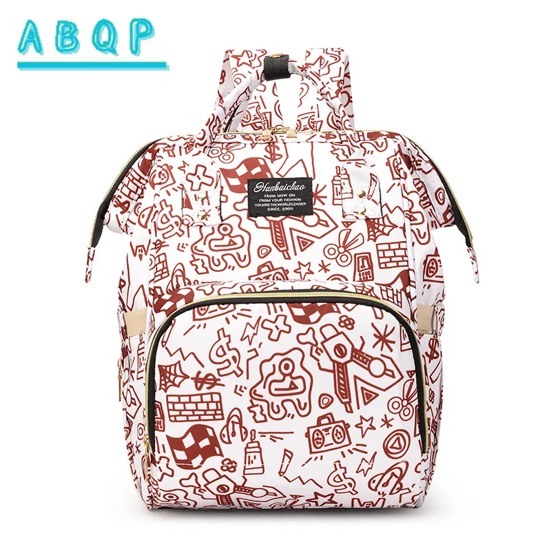 New Diaper Bag Backpack Large Capacity Multifunctional Baby Diaper Bag Backpack Fashion Portable Baby Products Storage Backpack