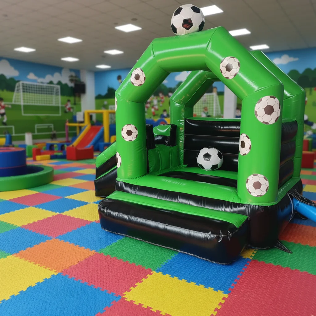Kids Outdoor House - Bouncy Football Castle 2.5m*3.5m*3m, Inflatable House,