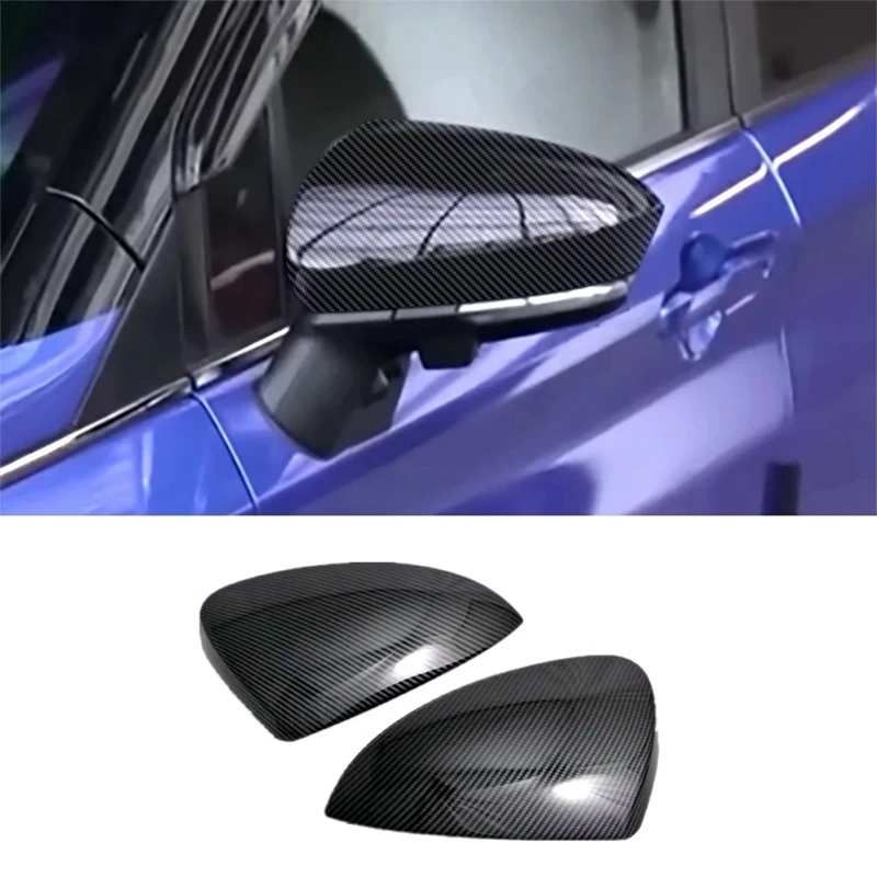 For Toyota Veloz 2022-2024 Carbon Fiber Car Rearview Mirror Cover Side View Mirror Trim Cap Accessories