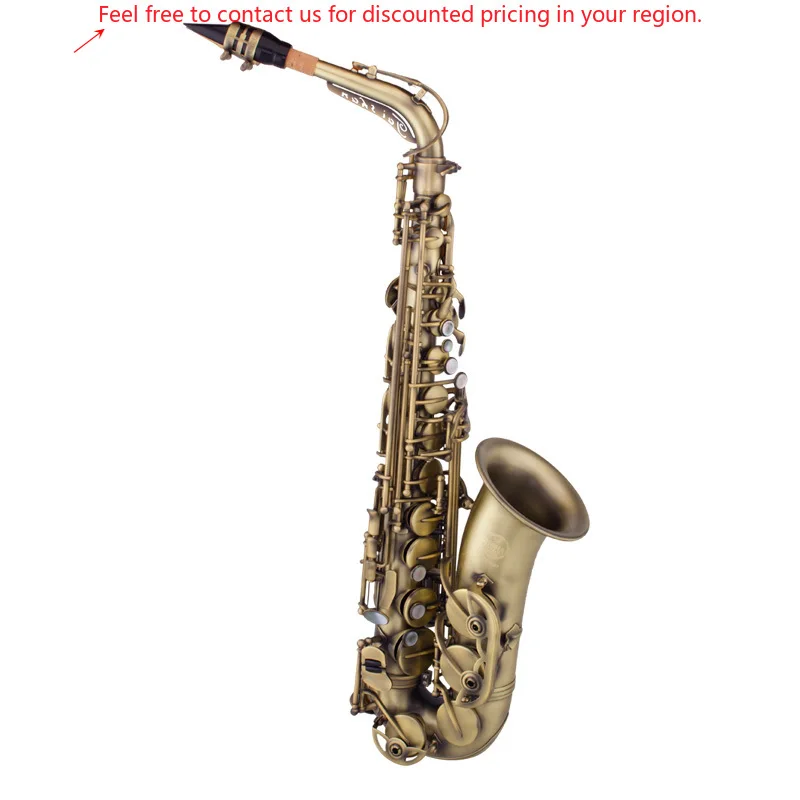 

Taishan Brand Good Quality Brass Body Accept OEM Saxophone Antique Color Alto Saxophone