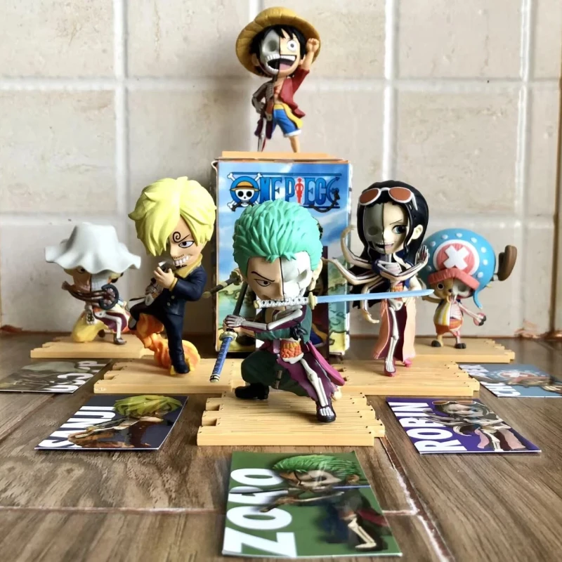 

New One Piece Overseas Edition One Piece First Generation Blind Box Luffy Dragon Semi Anatomical Skeleton