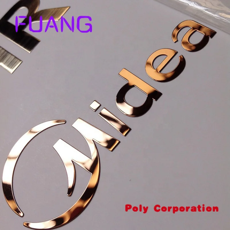 Aangepaste Mode Sliver Sticker Label Metalen Sticker Metalen Letter Nikkel Sticker Hoge Kwaliteit Elektroformed Label Dun Nikkel Logo