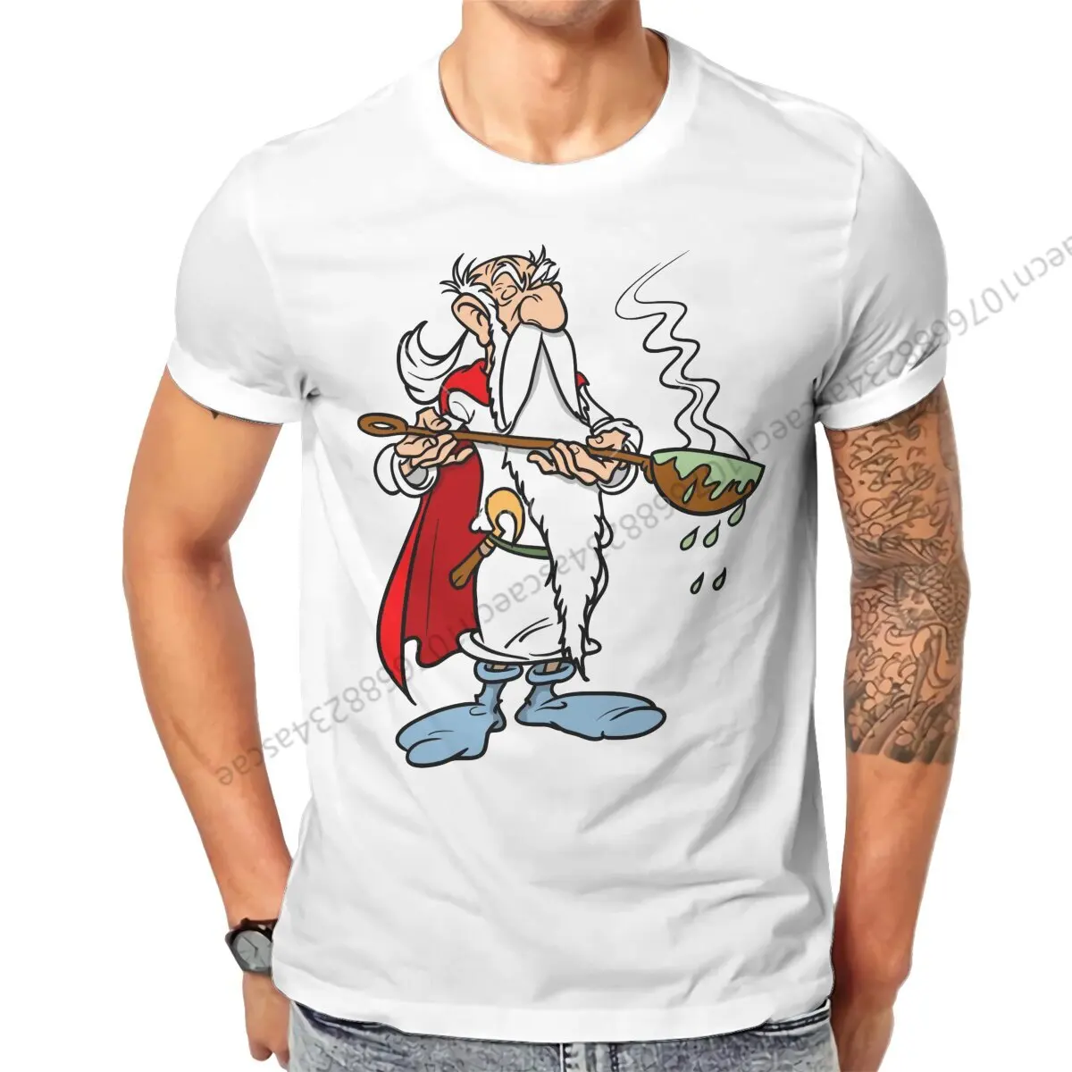 Asterixs and Obelixs T Shirt Men Tees Summer Clothing Cotton Crewneck TShirt