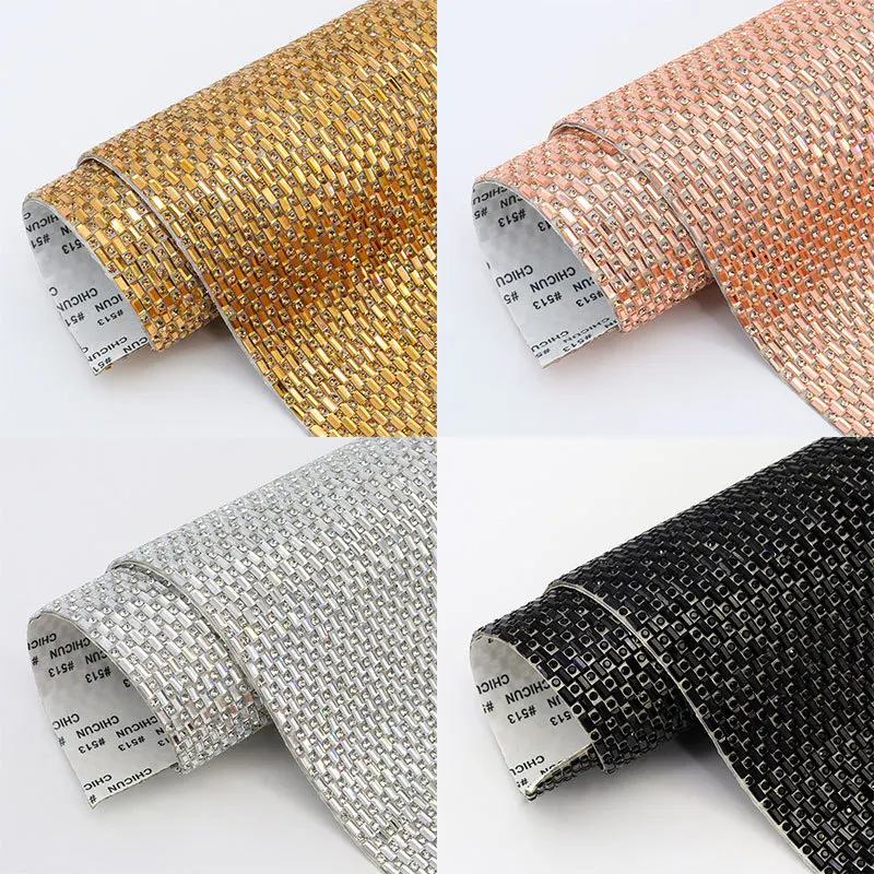 Arts Crafts Rhinestone Sticker Shiny Diy Decoration Sticker Crystal Rhinestones Sticker Sparkling For Laptop Decoration Cup