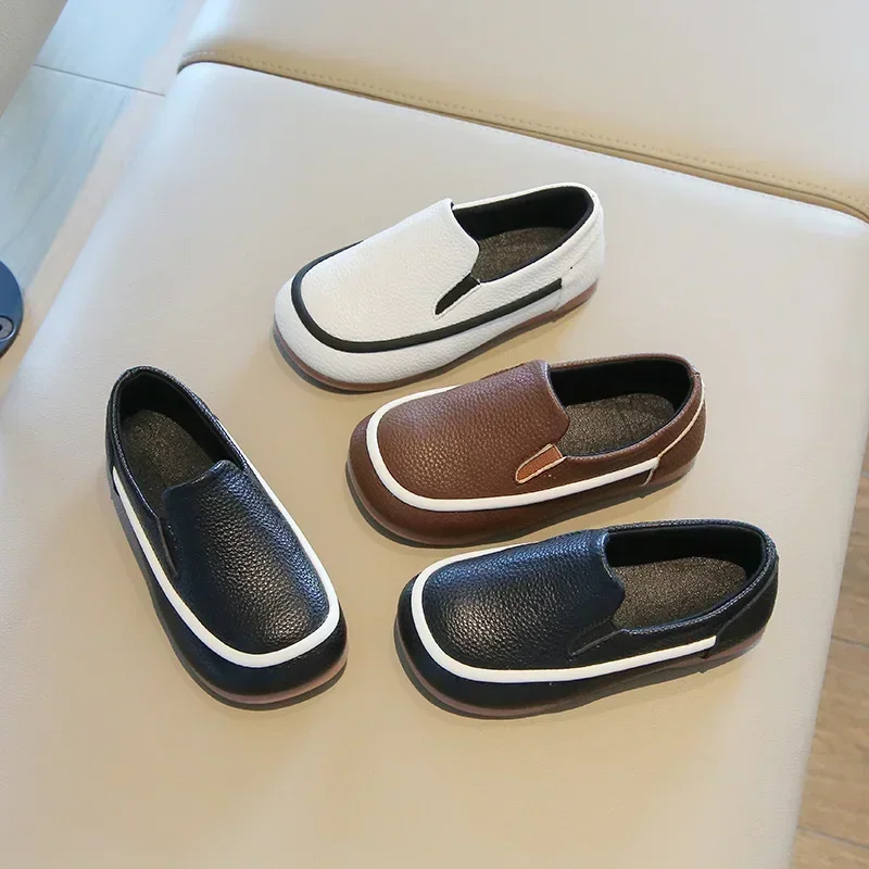 

Boys Casual Shoes Moccasin for Toddlers Children Fashion Classic Slip-on Kids Flats All-match Loafers British Style Soft Shoes