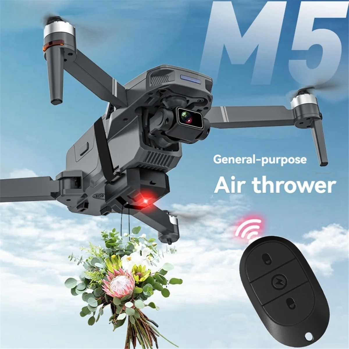 Drone Airdrop ระบบสําหรับ DJI Mini 4 Pro/Mini 3 Pro/Mini SE/Mini 2/2 SE สําหรับตกปลาเหยื่องานแต่งงานแหวนของขวัญ Airdropper ร้อน