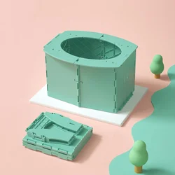 Children's environmental protection PP material folding toilet portable car toilet baby urinal Child travel basin