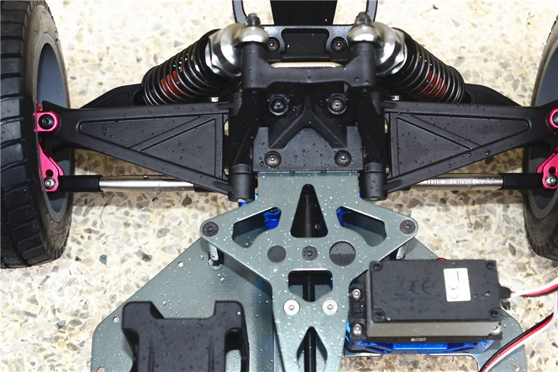 Tenditore anteriore in acciaio inossidabile GPM per sterzo per LOSI 1/6 Super Baja Rey LOS05013