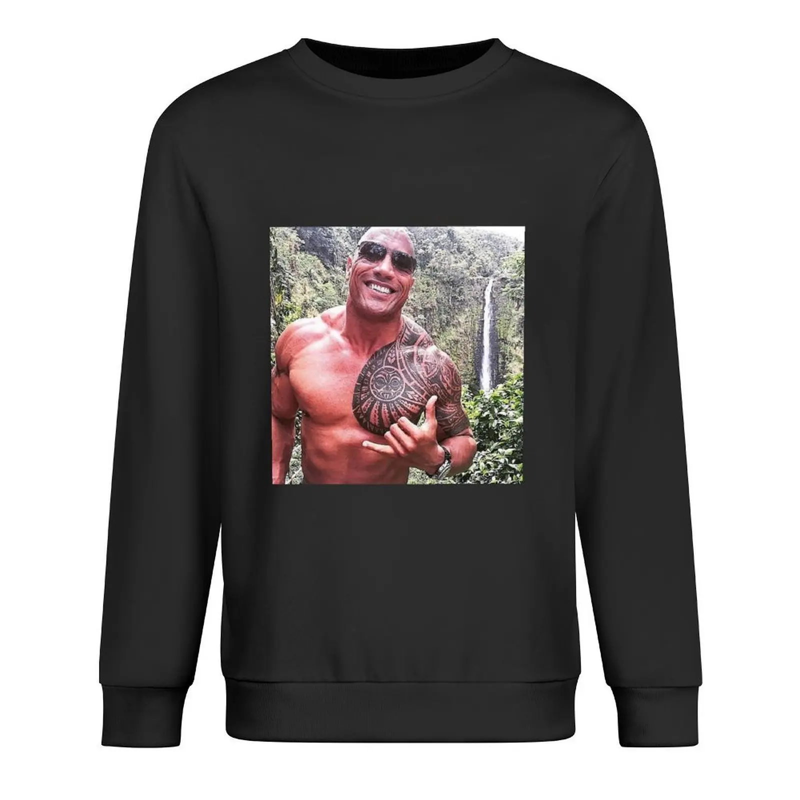 dwayne johnson Pullover male clothes korean style clothes korean clothes autumn jacket men sweatshirts for men