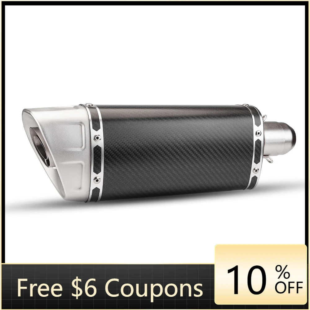 

STLF M11 51mm Motorcycle Exhaust Carbon Fiber Muffler, Suitable for Mt09 ZX6R NINJA400 S1000R MT07 CBR650 AK