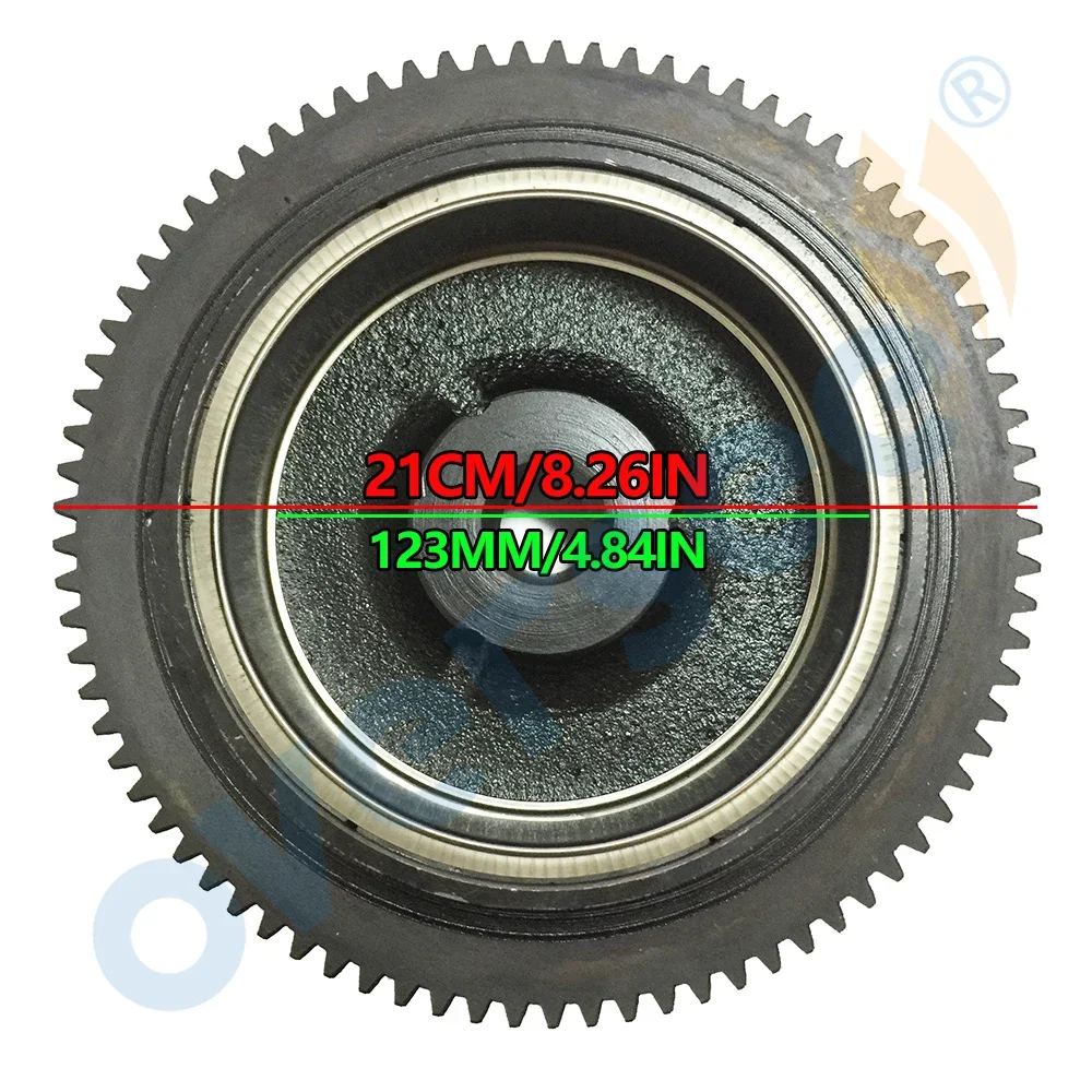 66M-85550 Electrical Flywheel For YAMAHA Outboard Motor 4T F15; 66M-85550-10; Parsun PAF15-07070100W