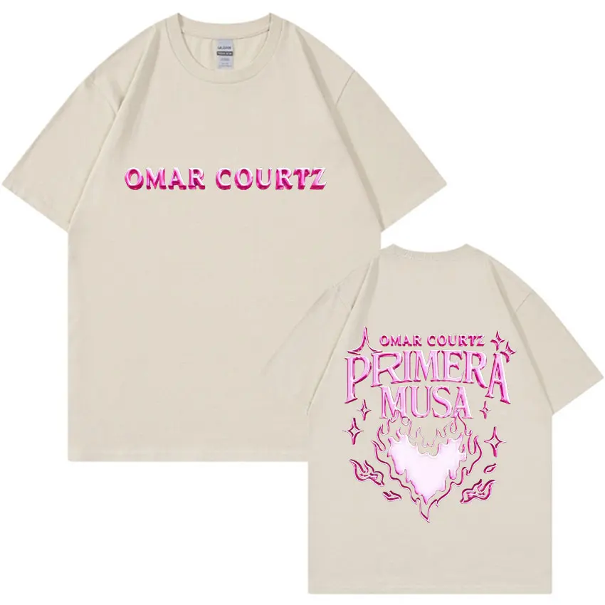 Harajuku Merch تي شيرت عمر كورتز بريميرا موسى ألبوم جولة 2025 الصيف الرجال النساء الهيب هوب موضة عادية القطن تي شيرت