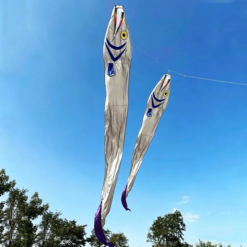 18m Ribbon Fish kite flying dragon kites for adults kite string soft kites parachute kite hairtail kites inflatable kites fabric view 5