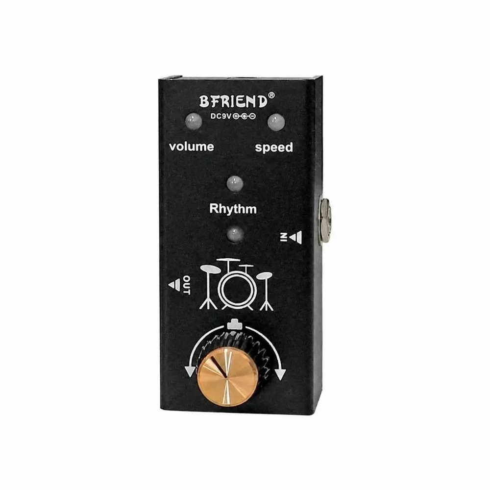 Aluminum Alloy Guitar Effect Pedal True Bypass Speed Control Knobs Drum Machine Pedal Volume Control Knobs 55 Rhythm Patterns