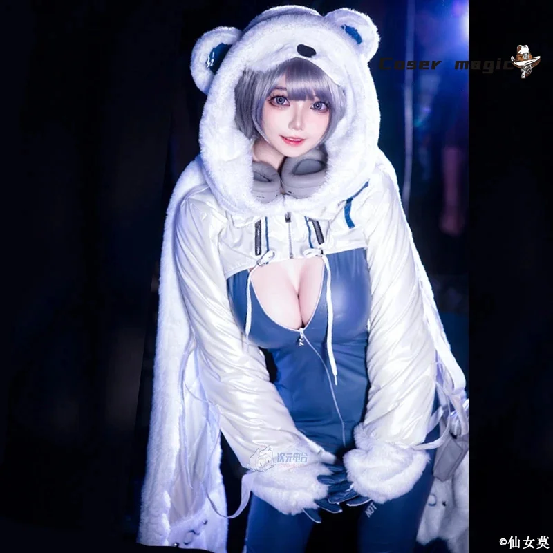 Kostum Cosplay Game Anime NIKKE Neve Gaun Jumpsuit Dewi Kemenangan Seragam Pesta Harian Karnaval Halloween Wanita