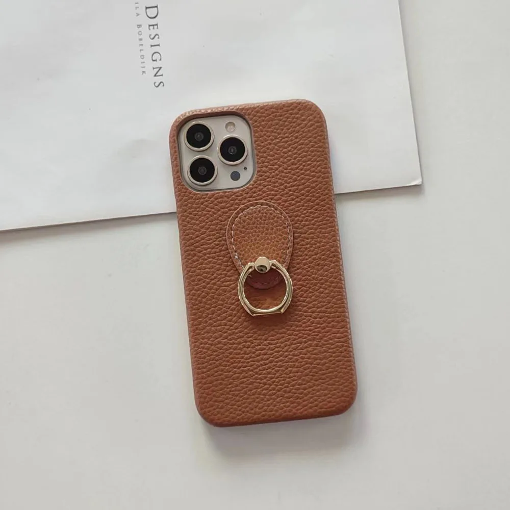 

Suitable for iPhone 17 Phone Case 16promax Droplet Shaped Ring Holder 15plus Half Pack 14pro 13 Anti Fall Protection Cover