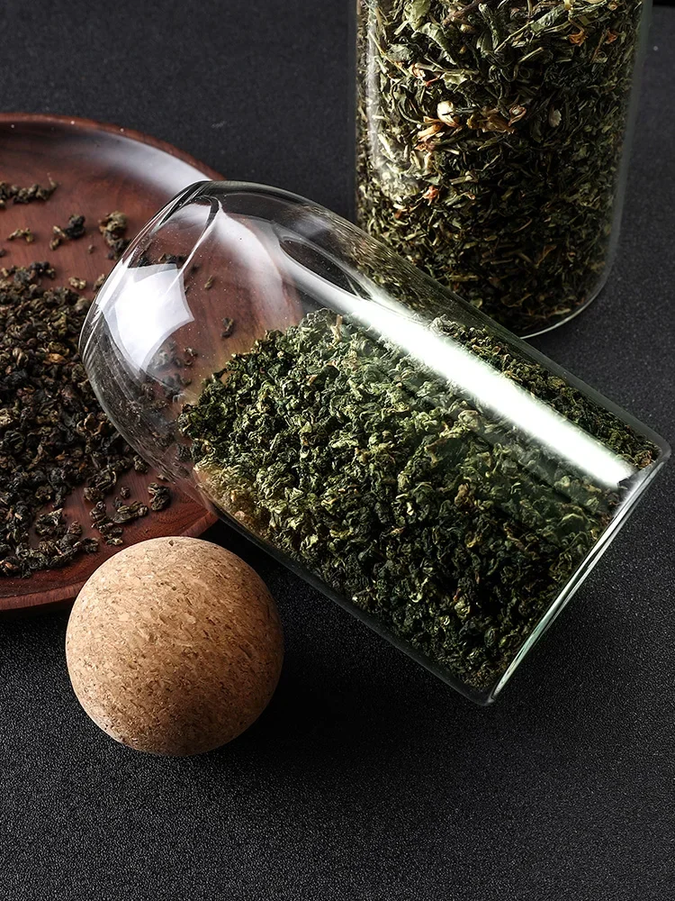 

Tea Jar Storage Ball Stopper Bottle Glass Bottle Cereals Storage Jar Tea Sealed Jar