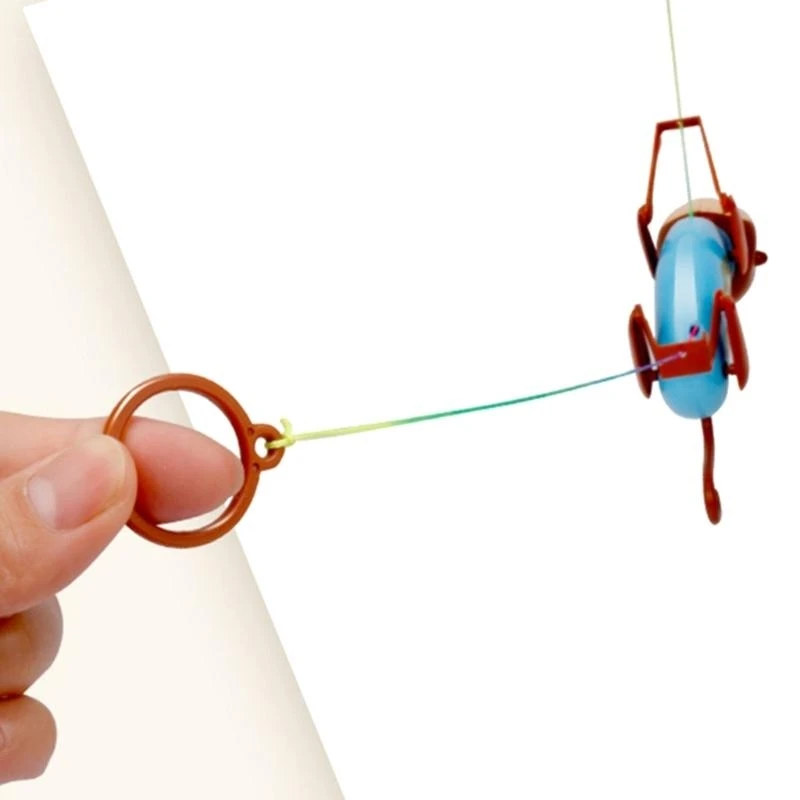 Y4qa nouveauté windup jouet dessin animé corde grimpe singe enfants jouet enrouler jouet plastique figurine cadeau Noël