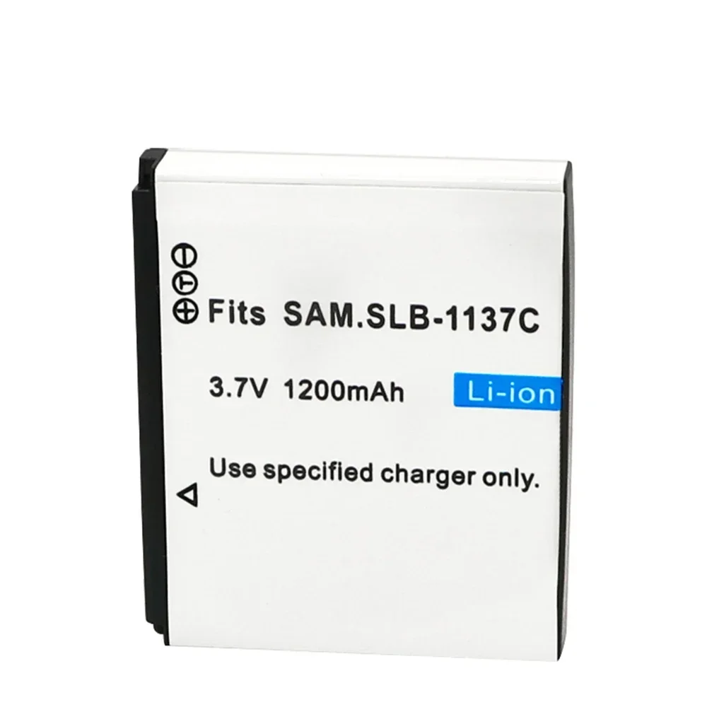 SLB1137C SLB-1137C 3.7V 1200mAh Li-ion Replacement Battery for Samsung I7 Digital Camera - High Capacity Power Bank