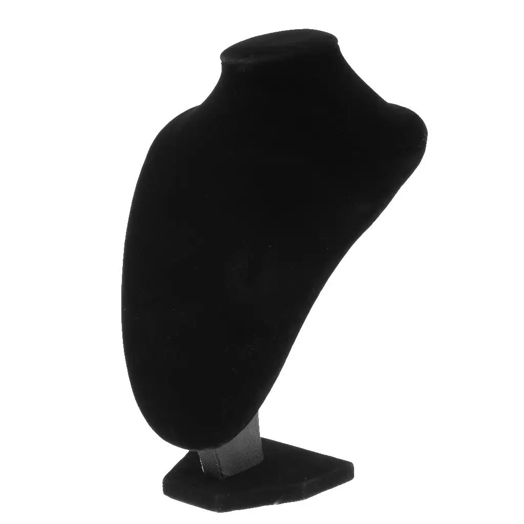 Velvet Jóias Display Bust Mannequin Stand, Colar Titular, Pingente Rack, 4 Tamanhos