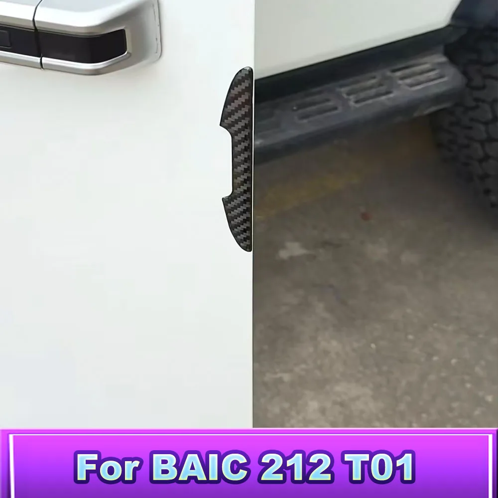 New Door Anti-Collision Strip for BAIC 212 T01 2024-2026 Drip Glue Anti-Scratch Guard Strip Car Door Body Protection Trim