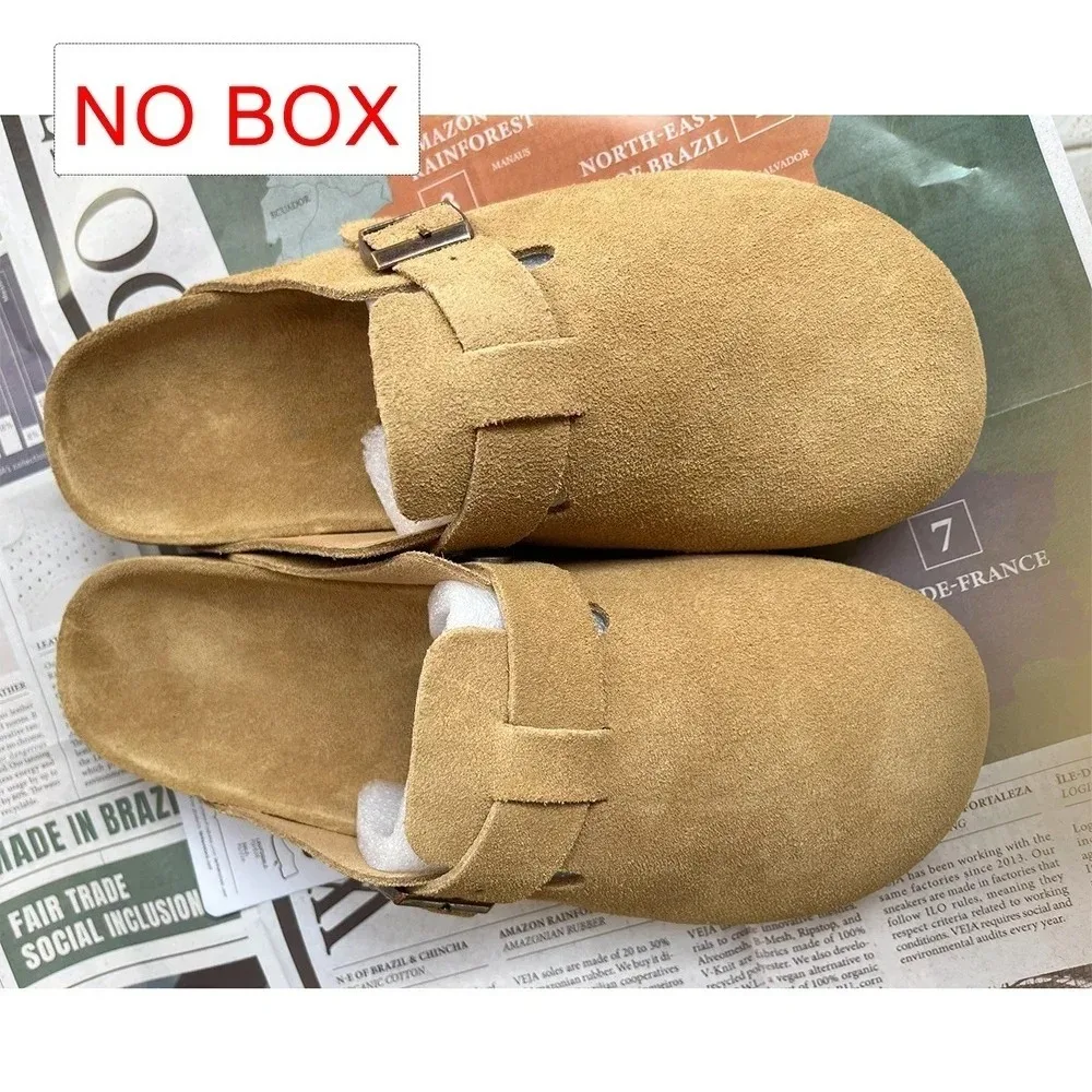 Mules en Faux Daim, Boucle Réglable, Style Casual, Chaussures Tendances pour Femmes