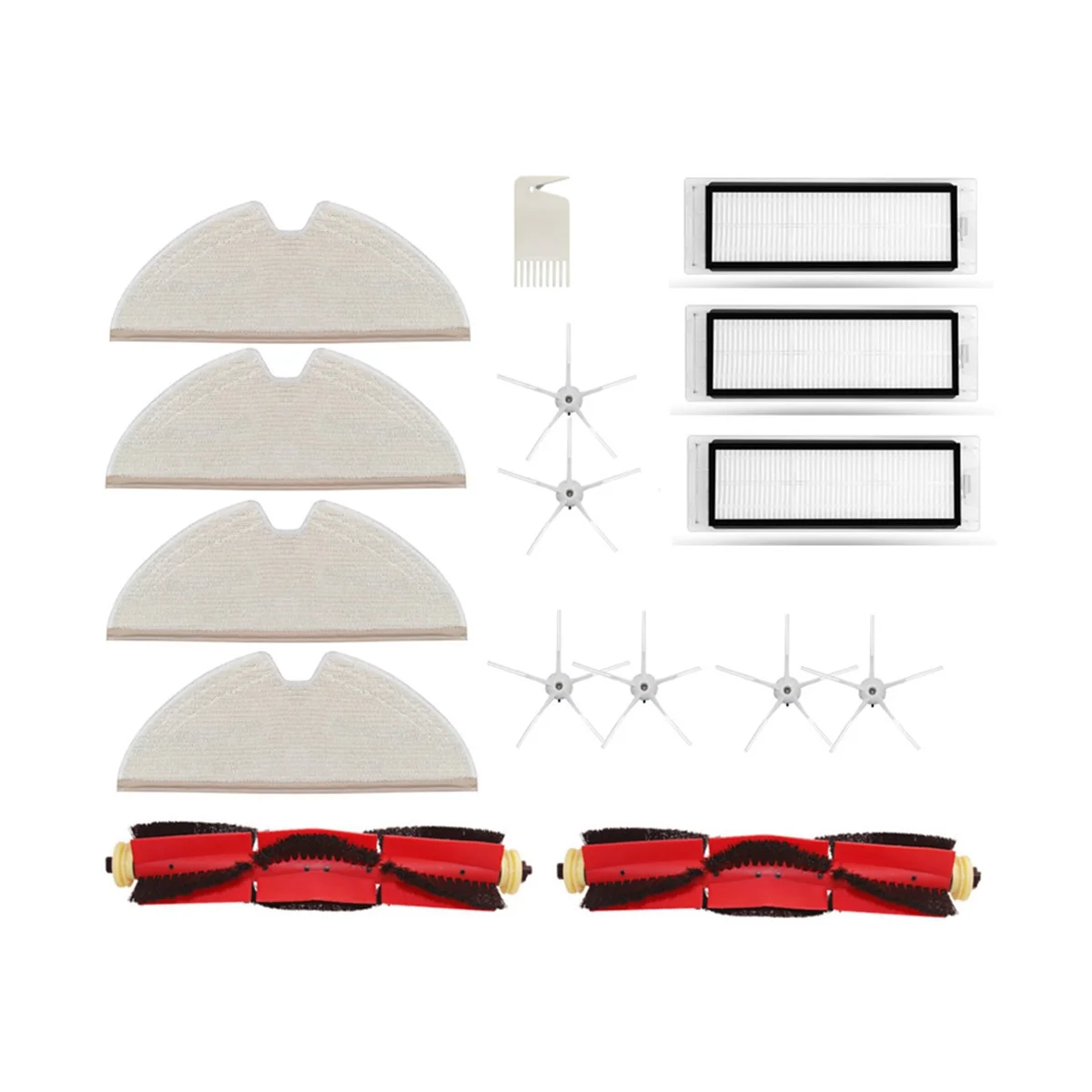 

Запчасти для робота-пылесоса Xiaomi Roborock S5 Max S50 S55 S5 T7Pro T6, основная и боковая щетки, Hepa фильтр, чистящая щетка
