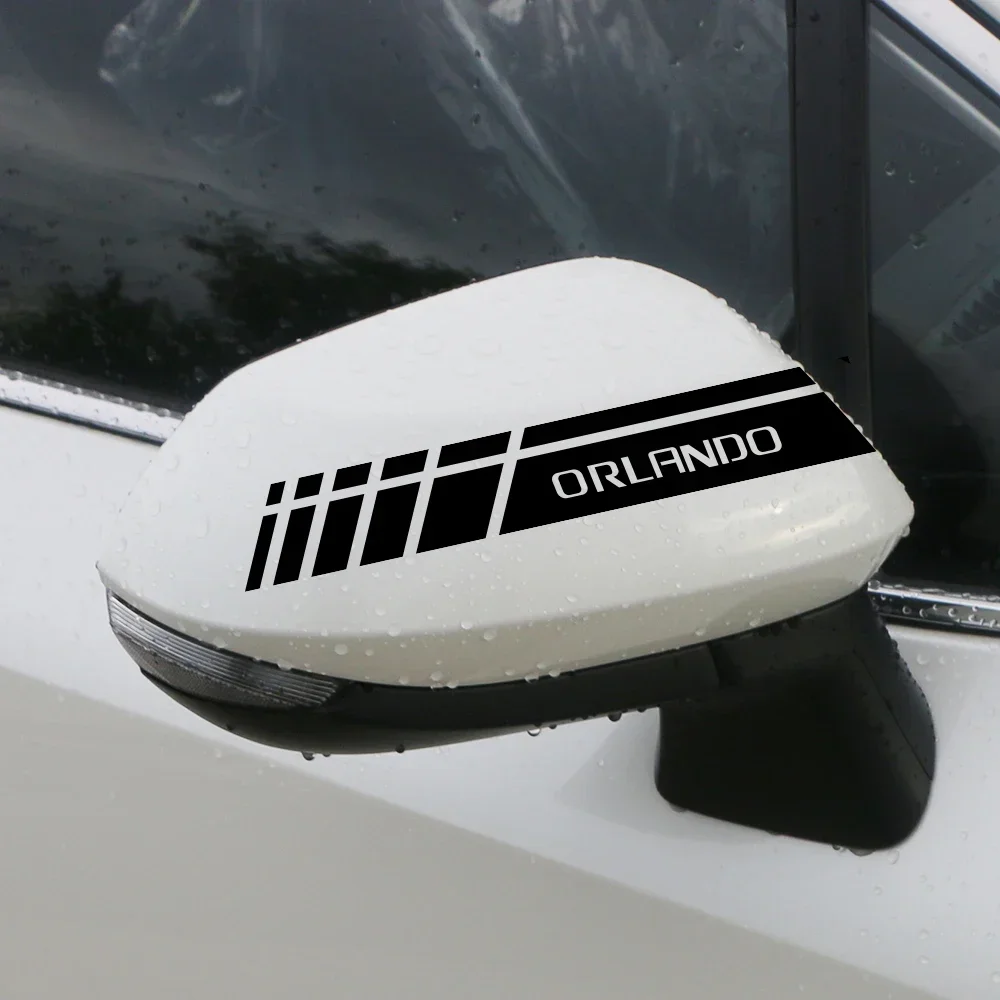 Car Rearview Mirror Sticker For Chevrolet AVEO BOLT Cavalier Colorado Corvette Cruze Lacetti Onix Orlando Spark Suburban Tahoe