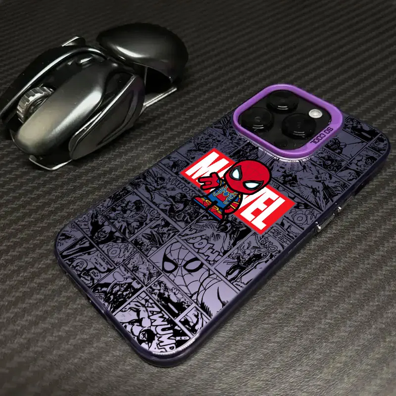 Ironmans Spidermans Phone Case For iPhone 17 17e 16e 16 15 14 13 12 11 mini Pro Max X XR XSMAX Air Plus Anti Fall Matte Cover view 4