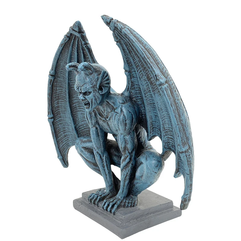 Полимерная Готическая декоративная статуя Gargoyle, садовая статуя, Готическая статуя, звездная статуя дьявола, статуя, скульптура на руках