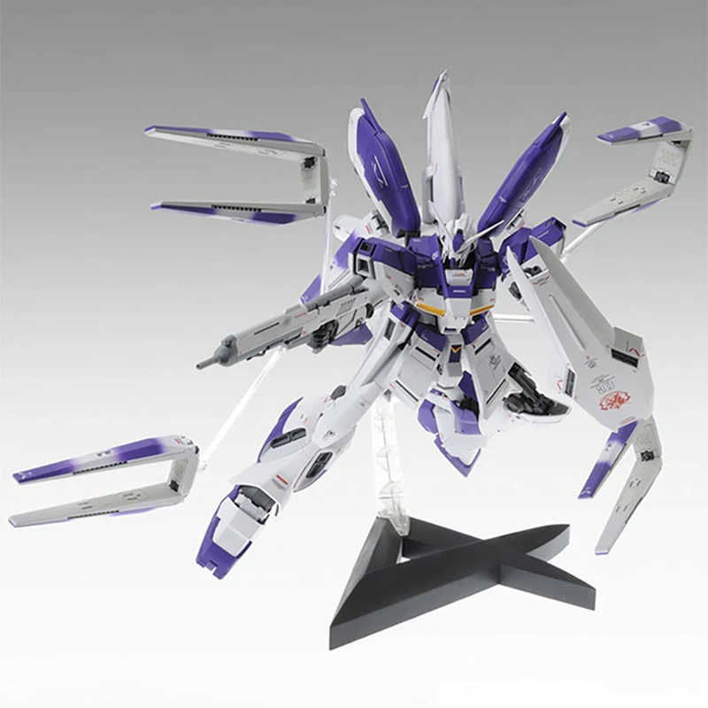 Bandai-Gundam Anime Assembly Model for Children, Original Action Figures, Hi-v Gundam, MG, 1: 100, RX-93-v2, Gundam Ver.Ka