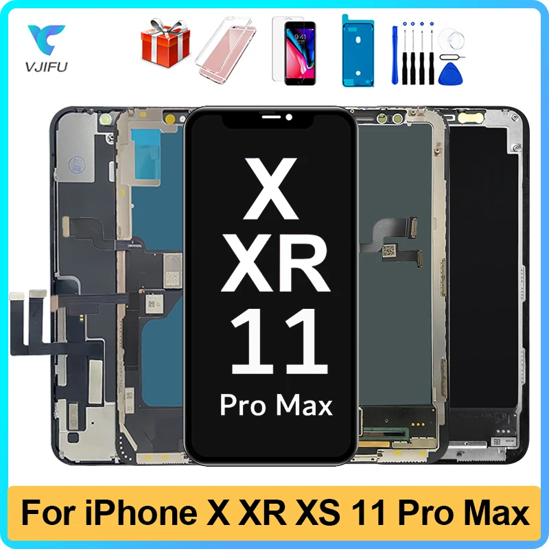 INCELL LCD Ecran For iPhone X XR XS MAX OLED Display Touch Screen For iPhone 11 Pro Max Pantalla Replacement Digitizer Assembly