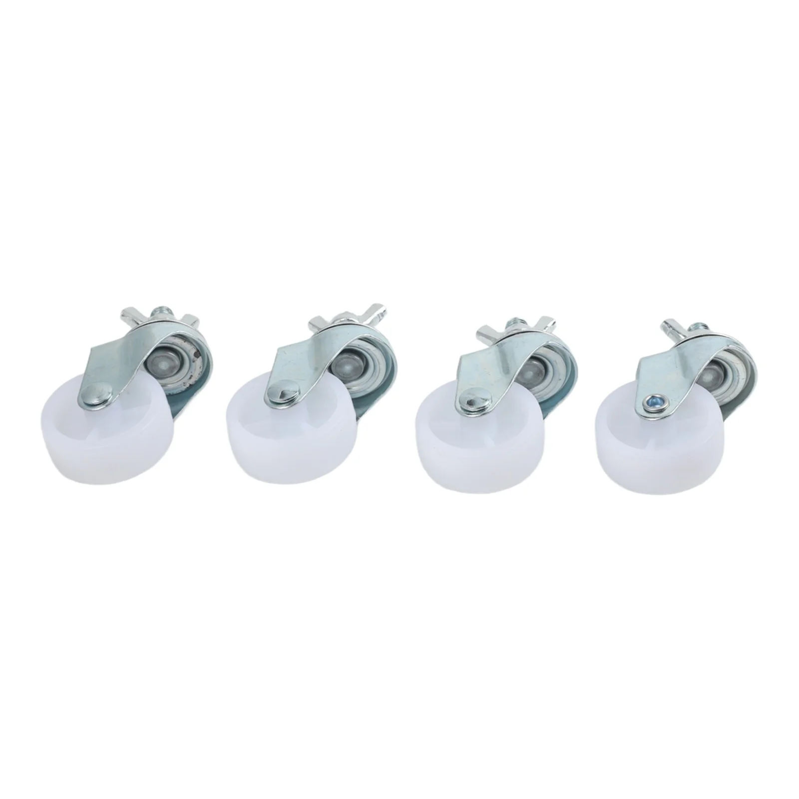 Heater Wheel Casters 4PCS Replacement for Electric Oil Heater 15 Inch Size 8mm Screw Thread Diameter Plastic PU Material