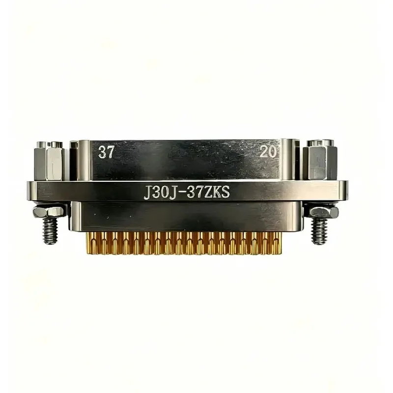 J30J-37ZKS 37Pin Solder Female Mini Rectangular Aviation Connector for Aerospace Manufacturing Industry