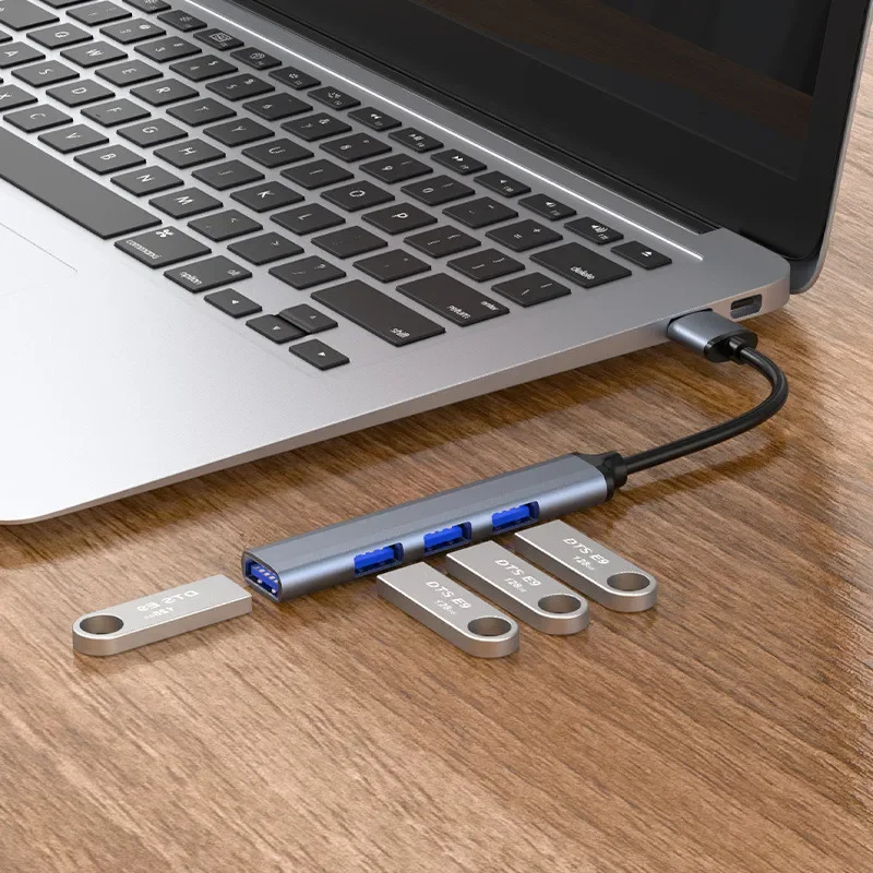 Station d'accueil USB HUB USB 3.0, 4Ports, répartiteur multi-ports USB 3.0 2.0, Transmission 5Gbps, adaptateur OTG pour PC portable Macbook
