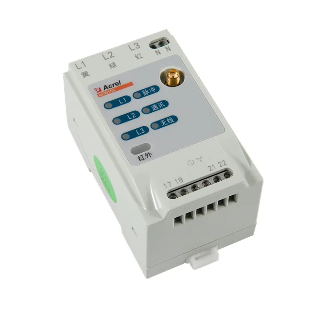 Módulo Medidor sem Fio Acrel AEW100 para Rede de Baixa Tensão, Power Analyzer, Modbus, 470MHz Transmissão Sem Fio
