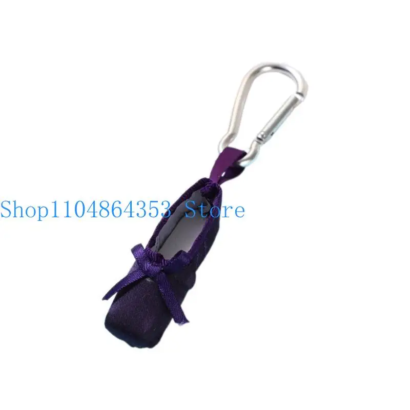 652F Ballet Shoe Keychain Charm Hanging Ornament Alloy Material Backpack Pendant