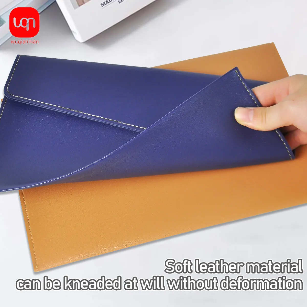 

WQN 1pc Business Multicolor Thickened Document Bag A5 with Magnetic Buckle Design Portable Layered Storage