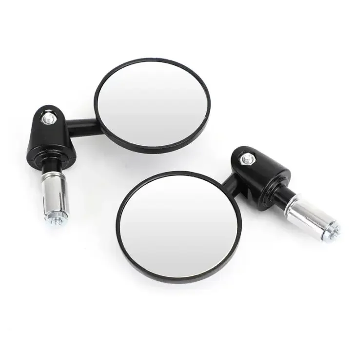 Motorcycle Handlebar Rearview Mirror Handlebar Extended Rear View Mirror Small Mirror Blind Spot Wide View Safety Turning Mirror image 5