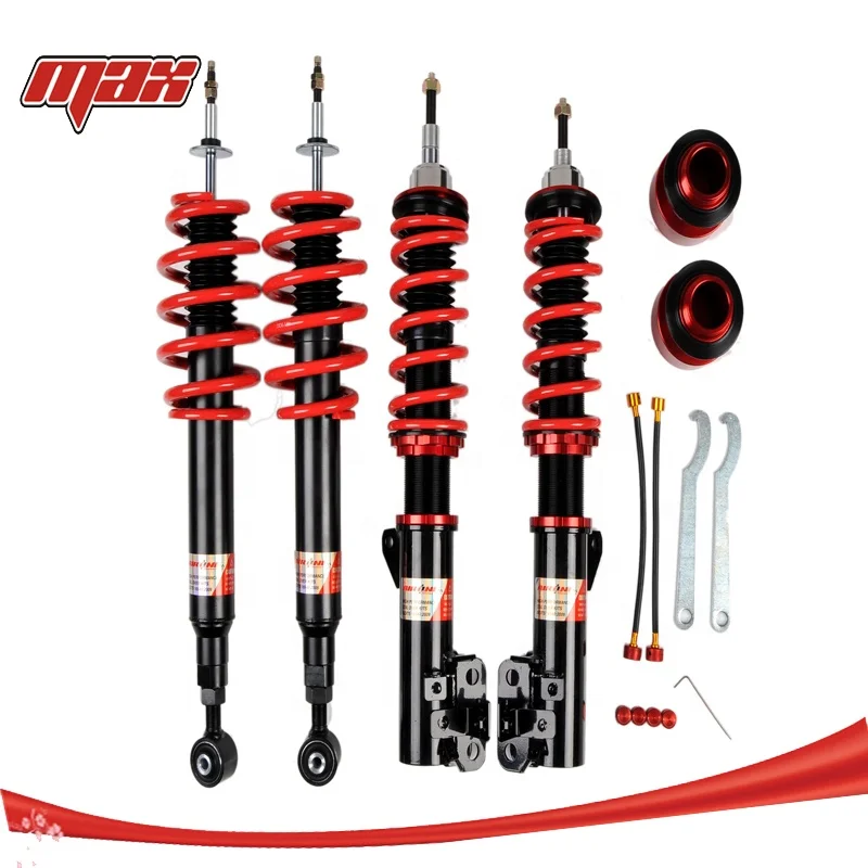 32-Way Damping Adjustable Coil over Suspension Coilover Shock Absorber with High Performance for variety of car makes