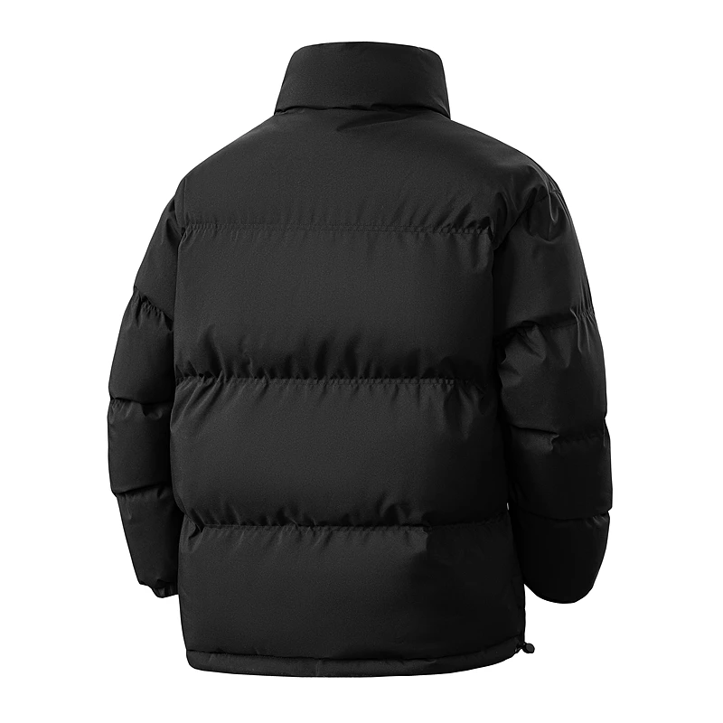 Зимние однотонные парки для мужчин, повседневная мужская одежда с воротником-стойкой, удобная утепленная теплая верхняя одежда, модная универсальная одежда