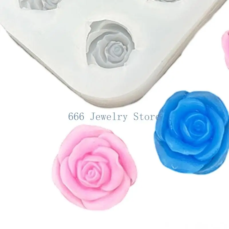 

F2TD подробная силиконовая форма с цветком розы для DIY ювелирных аксессуаров, шоколадное мыло, ремесленные проекты, кухонная