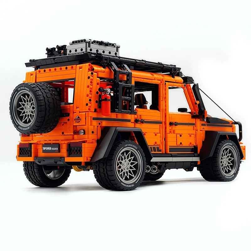 عالية الجودة جديد غولي 10642 MOC التقنية RC مدينة SUV على الطرق الوعرة بنة التجمع سيارة الطوب نموذج لتقوم بها بنفسك اللعب الصبي عيد ميلاد Gif #4