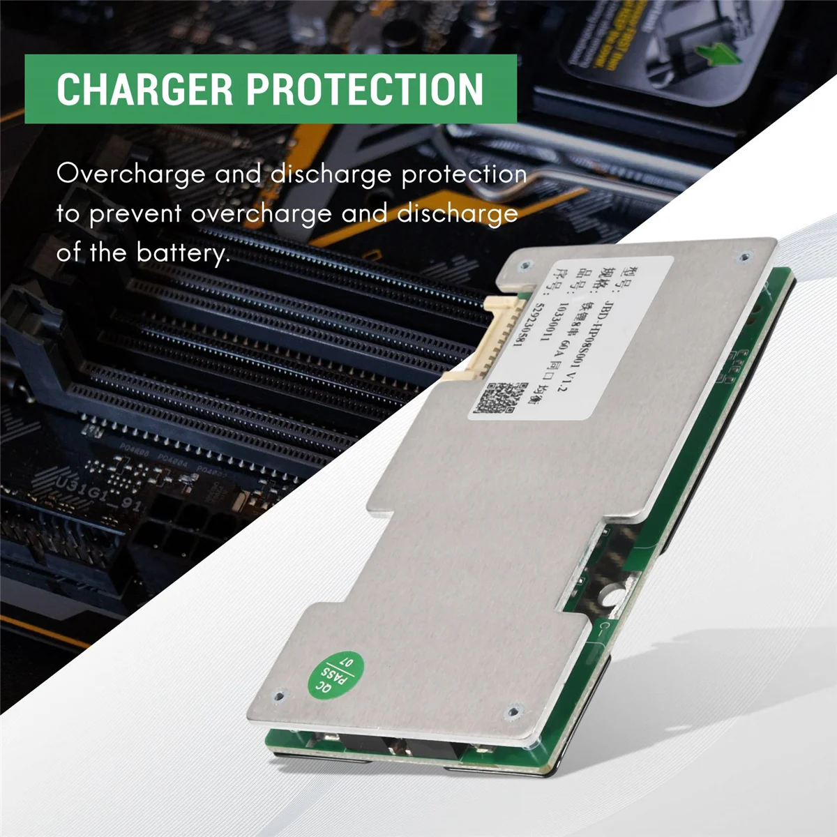 T85C 8S 24V 60A Li-Iron Lithium Battery Charger Protection Board with Power Battery Balance/Enhance PCB Protection Board