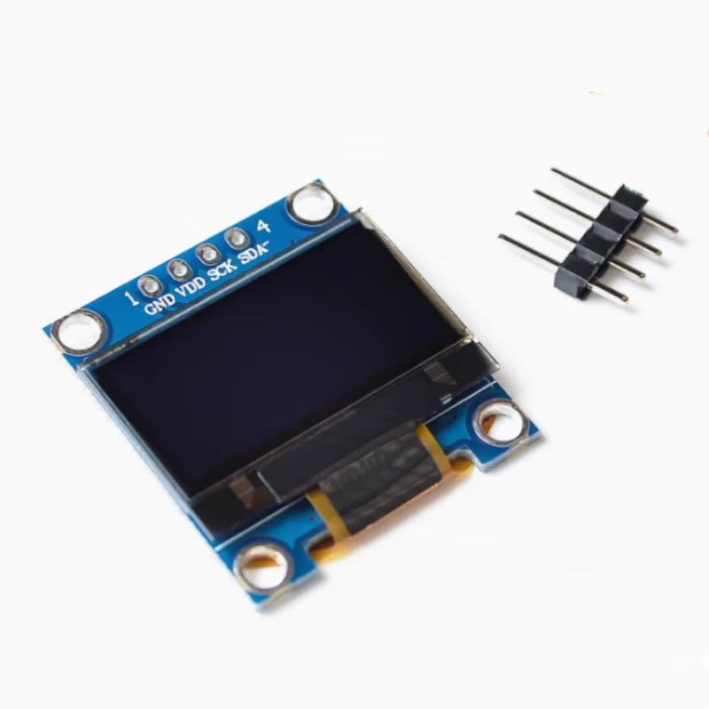 1PCS  New 0.96 inch blue white yellow blue two-color IIC communication small OLED display module 51 MCU